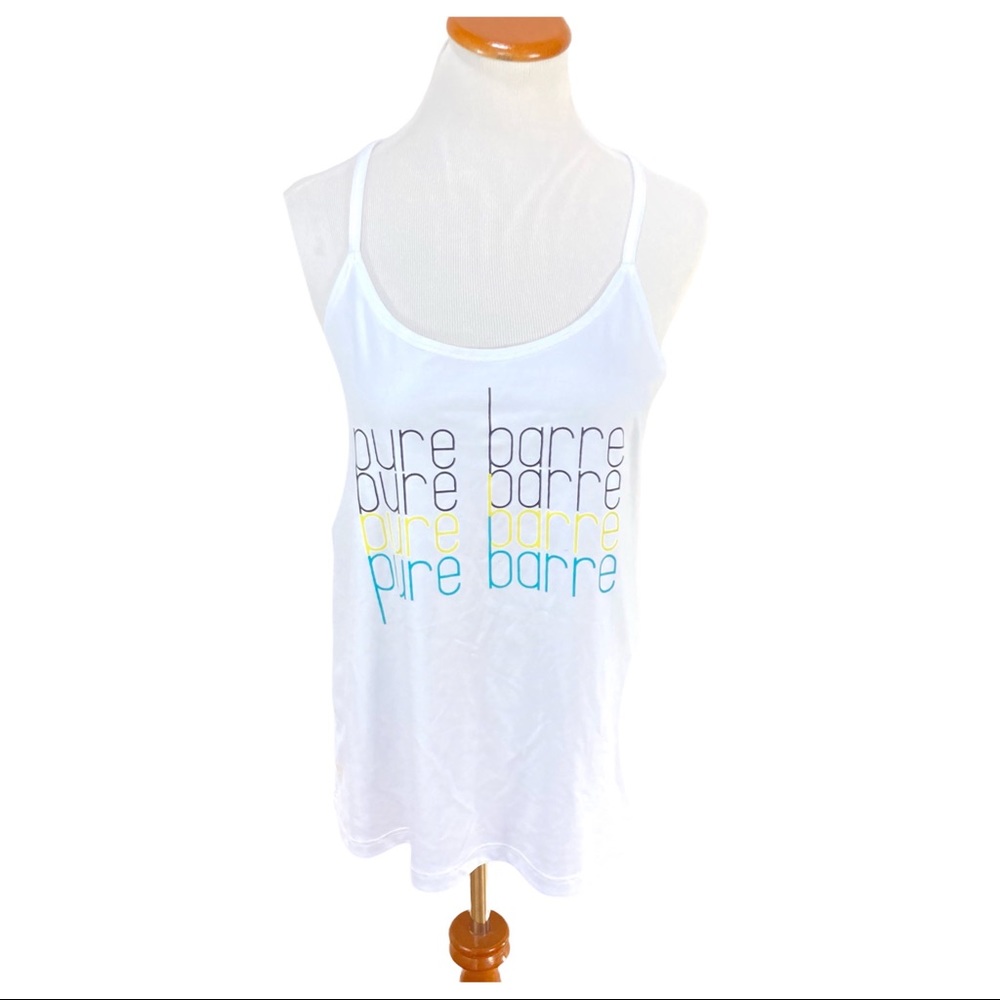 Pure Barre White Tank Top Women’s Sz Medium NWOT